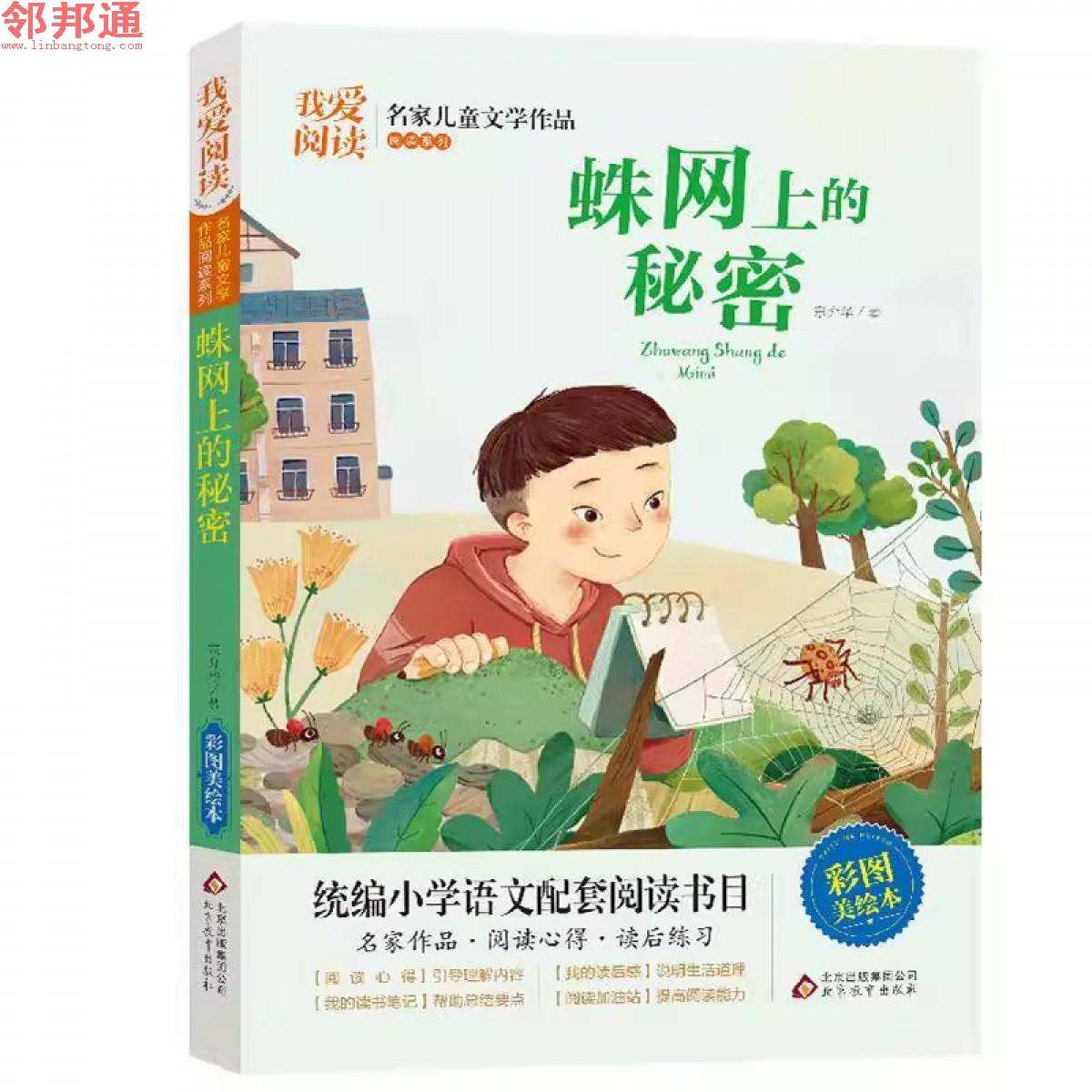 我爱阅读·名家儿童文学作品阅读系列：蛛网上的秘密【彩绘】  北京教育出版社