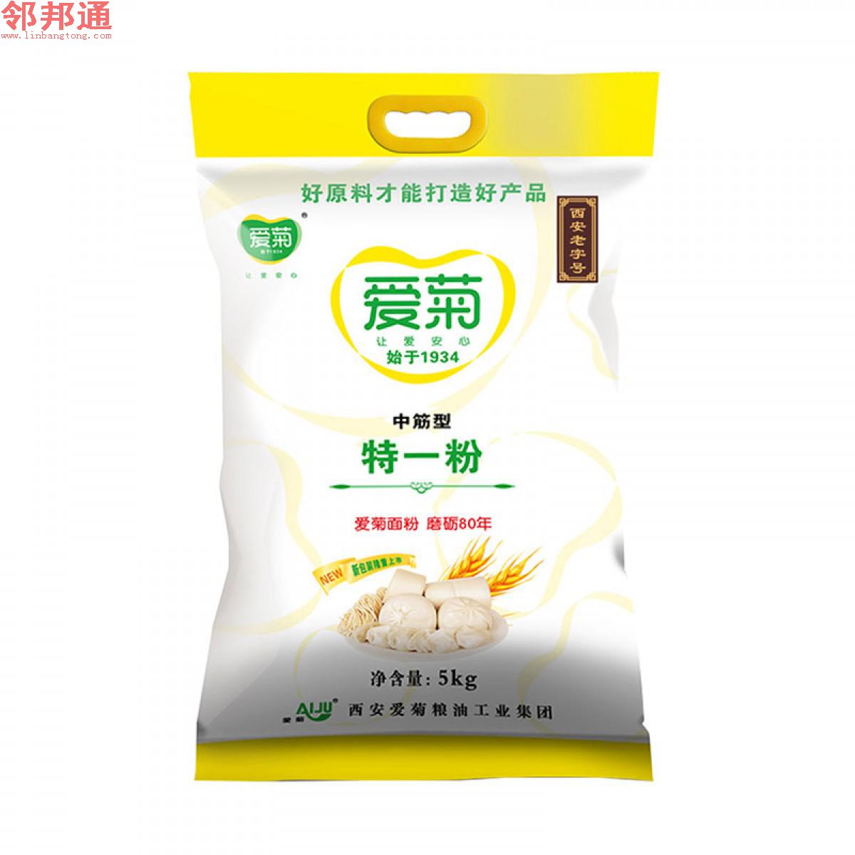 爱菊小麦中筋特一粉5KG