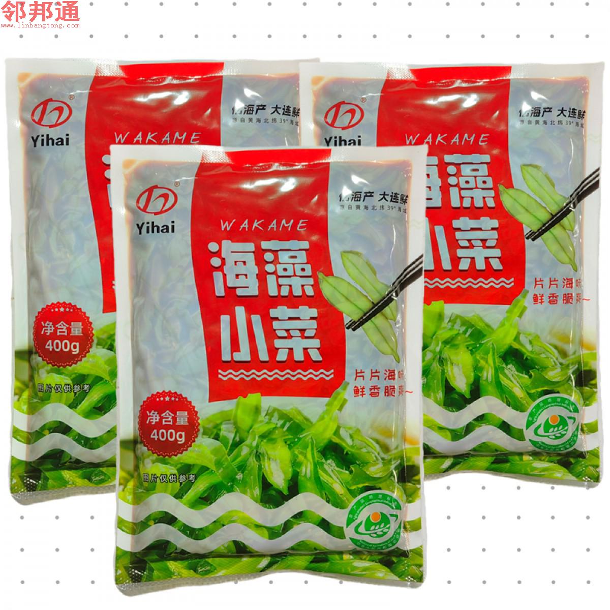 大连特产亿海海藻小菜400g袋装裙带菜梗即食辣味梗片下酒下饭菜