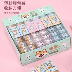 新款果冻橡皮幼儿园卡通动物半透明夹心橡皮擦小学生专写字铅笔擦