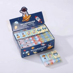 奇妙太空橡皮 果冻橡皮幼儿园卡通动物半透明夹心橡皮擦小学生专写字铅笔擦