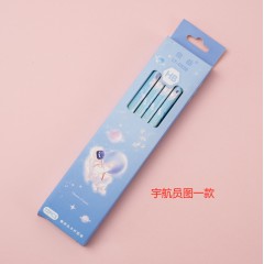 宇航员图一款卡通铅笔12支木HB铅笔小学生专用素描儿童笔套装