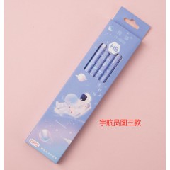 宇航员图一款 宇航员图二款 宇航员图三款 宇航员图四款 卡通女孩图一款 卡通女孩图二款 卡通女孩图三款 卡通女孩图四款	卡通铅笔12支木HB铅笔小学生专用素描儿童笔套装