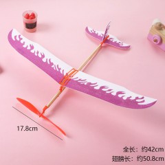 橡皮筋动力飞机模型单翼雷鸟滑翔机航模